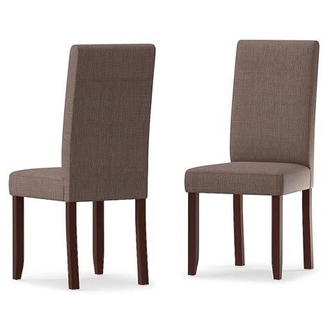 Simpli Home Set of 2 Acadian Contemporary/Modern Linen Upholstered ...