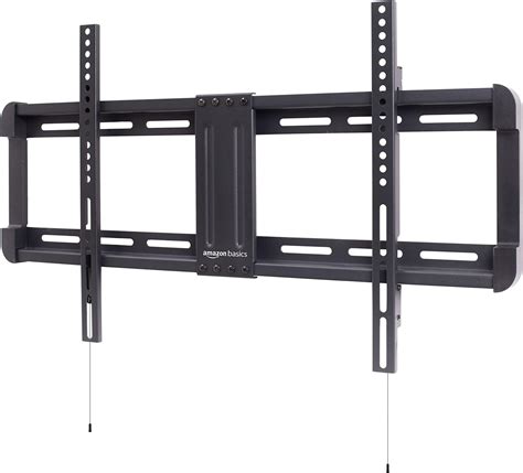 Amazon Basics Low Profile Easy Install TV Wall Mount with Horizontal Post Installation Leveling ...