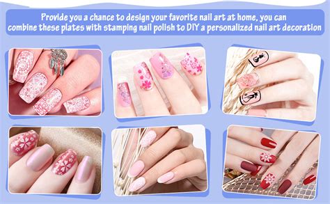 Royalkart Nail Art Stamping Image Plate With Double-Sided Stamper ...