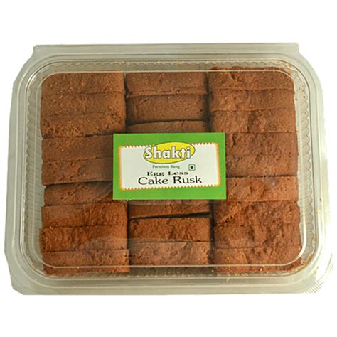 Buy Shakti Eggless Cake Rusk Toast - Premium, Dry, Crispy & Crunchy ...