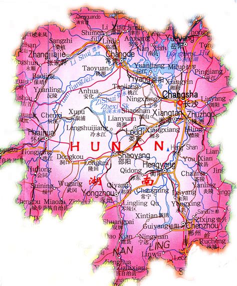 Map Of China Hunan Province