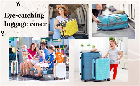 Tusmad Suitcase Cover | 20", 24", 28" Transparent PVC Luggage Cover for ...