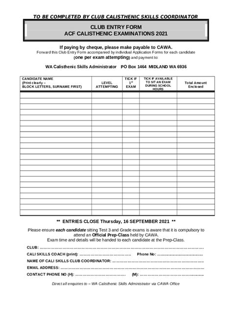 ENTRY FOR TESTS 1, 2 & 3 AND GRADES 1 & 2 Doc Template | pdfFiller