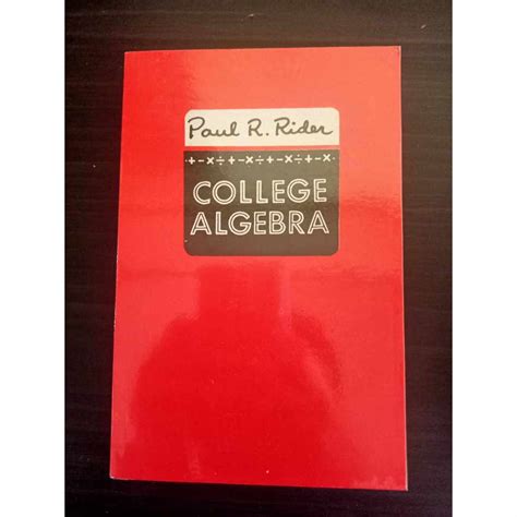 College Algebra (Textbook) | Shopee Philippines