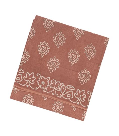 Dusty Pink Sungudi Cotton Saree With Tie & Dye Floral Motifs – RmKV ...