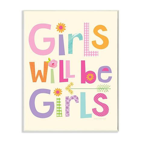 Stupell Industries Girls Will Be Boys Multi-color with Arrow Artist 15 ...