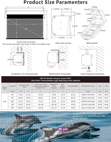 Buy VIVIDSTORM-ALR Screens,Revolve & Sound Transparent ALR UST Motor ...