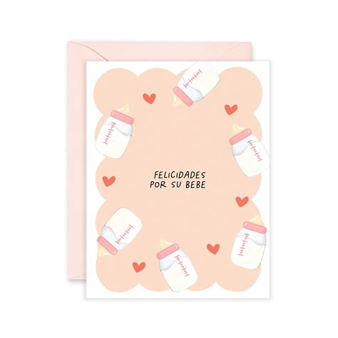 Felicidades Por Su Bebe Greeting Card | New Baby Card | Spanish Baby ...