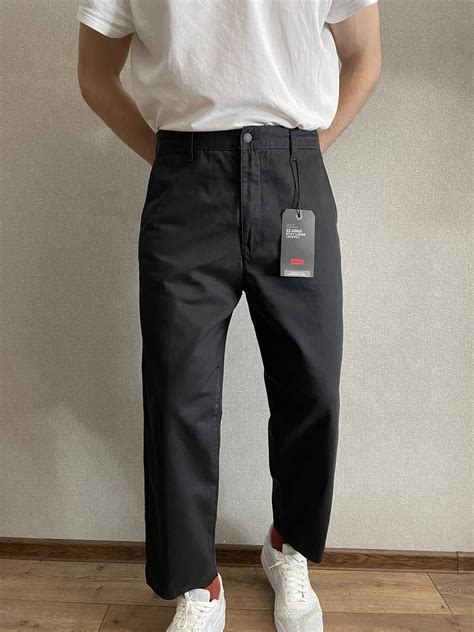 LEVIS Premium XX Chino Stay Loose Cropped Mens Black pants in 2025 ...