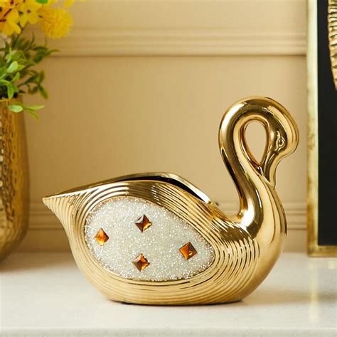 Buy Corsica Mystique Metal Embellished Swan Table Accent from Corsica ...