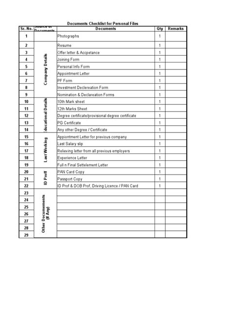 Image result for File Checklist