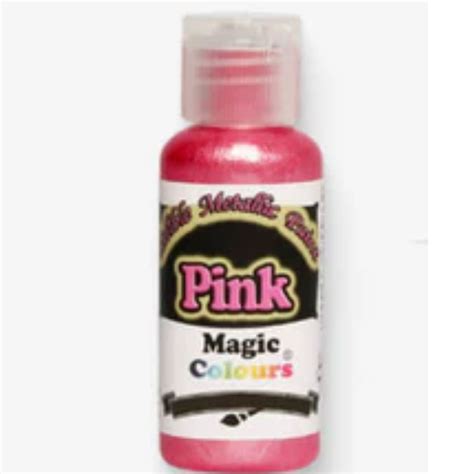 Pink Edible Metallic Paints Magic Colours – JITCO