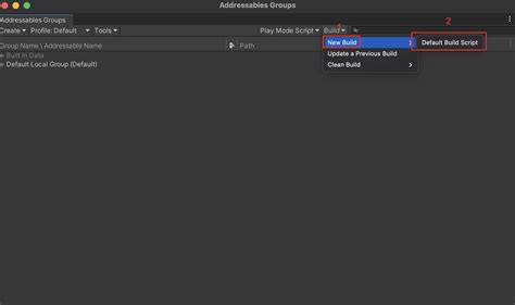 Unity Addressables Tutorial 的图像结果
