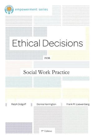 Buy Ethical Decisions for Social Work Practice (Brooks/Cole Empowerment ...