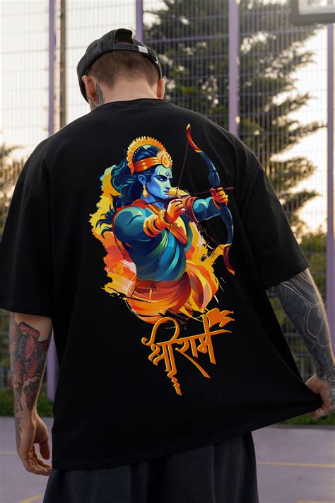 Men's Shree Ram 7 Graphic Regular/Oversized T-Shirt – Vedic Tees