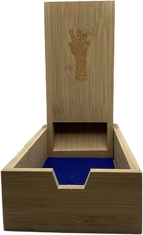 Buy Grinning Gargoyle Bamboo Dice Tray and Tower - Portable Wooden DND ...