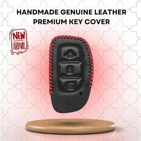 Classic Leather Key Cover Compatible for Hyundai Grand i10 NIOS Asta ...