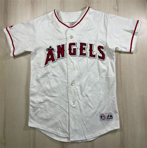 Majestic Youth MLB Los Angeles Angels Jersey #DC1 Used, Babies & Kids ...