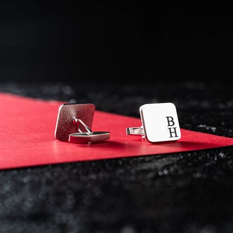 Exquisite Monogram Cufflinks- Initials Printed – Artsy Store