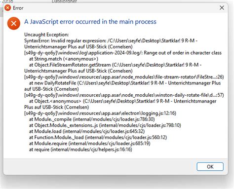 JavaScript Error Occurred in Main Process Fix 的图像结果