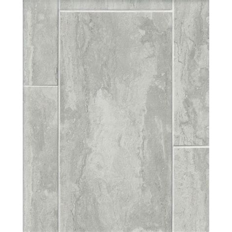 Tivoli Silver Natural Porcelain Wall and Floor Tile - 12 x 24 in. - The ...