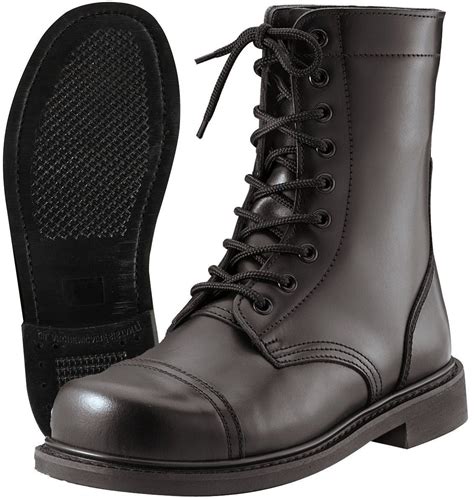 Mens GI Style Black Combat Boot - Grunt Force