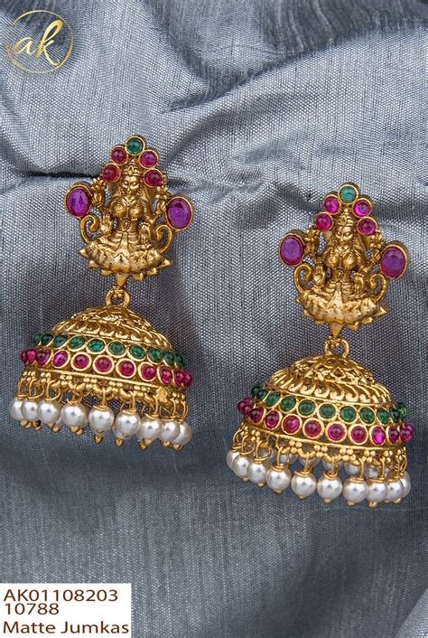 Matte and Kempu Earrings New Collection - Indian Jewelry Designs