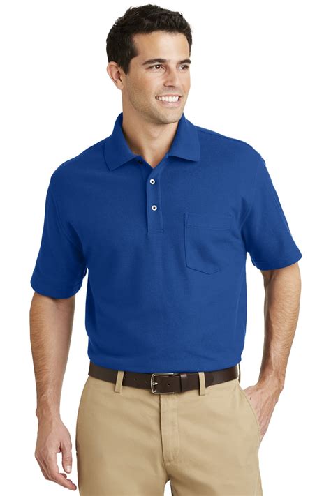 EZCotton Pique Pocket Polo - Walmart.com