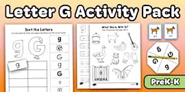 Letter J Worksheet and Activity Pack for PreK-K