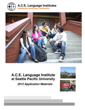Fillable Online 2012 Application Materials for A.C.E. Language ...