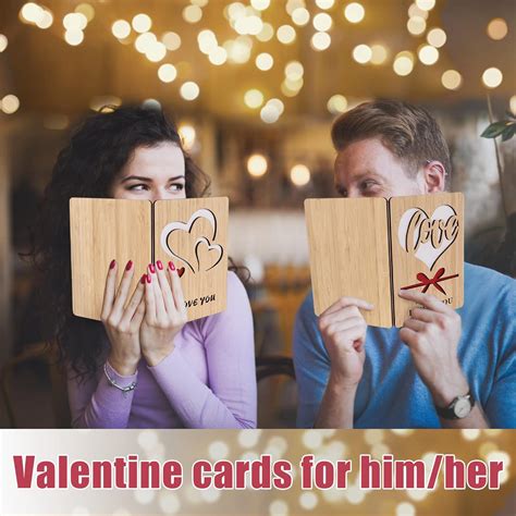 Buy HolidayIdeas Anniversary Cards for Coupon, 2 Pack Handmade Wood ...