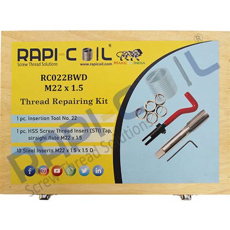 Wooden Thread Repairing Kit M22 x 1.5 | RAPI-COIL