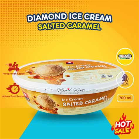 Jual Es Krim Diamond Salted Caramel 700 ml-Ice Cream Karamel/Mozaik ...