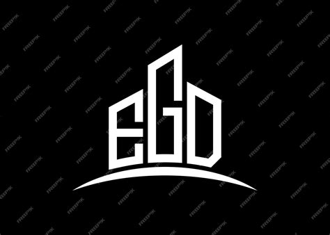 Buchstabe EGD Gebäude-Vektor-Monogramm-Logo-Design-Vorlage Gebäudeform ...