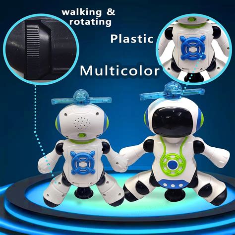 Dancing Robot with Music, Robot for Kids with 3D Flashing Lights, 360 ...