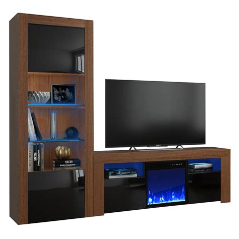 Milano Set 145EF-BK Electric Fireplace Modern Wall India | Ubuy