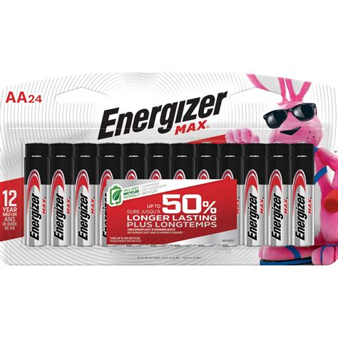 Energizer MAX AA Batteries (24 Pack), Double A Alkaline Batteries ...