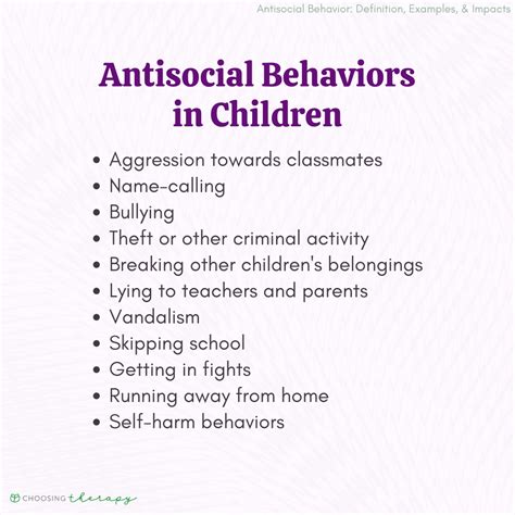Antisocial Behavior In Children