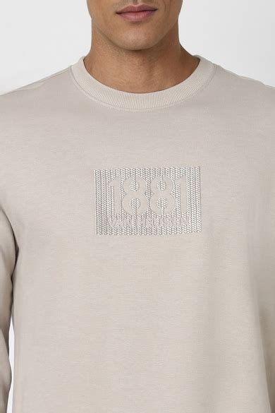 Buy Men Grey Graphic Print Crew Neck Sweatshirt Online - 39734086 | Van ...