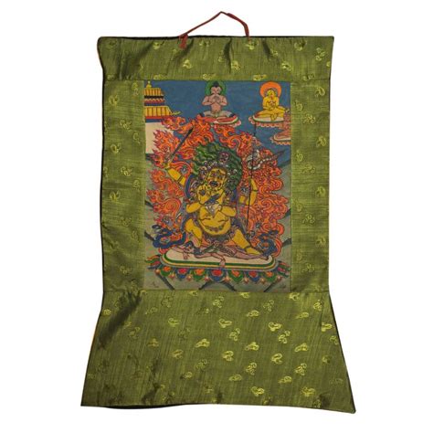 Thangka Painting Of Buddhist Meditational Deity Vajrabhairava