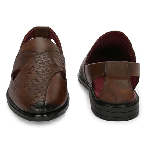 Eego Italy Plus Size Ethnic Sandals GT-8081-BROWN