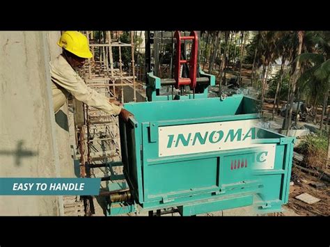 Material Hoists For Building Construction - Rebars Lifting Material ...