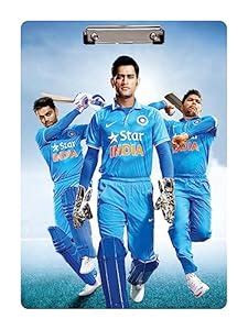 Paper Pixel Printed Exam Pad Indian Cricket Batsman MS Dhoni for Girls ...