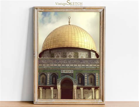 Buy Printable Vintage Al Aqsa Mosque, Alaqsa Painting, Mosque Wall ...