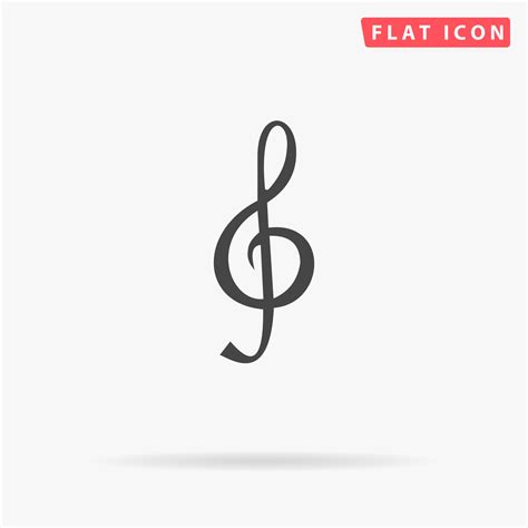 Flat Music Symbol