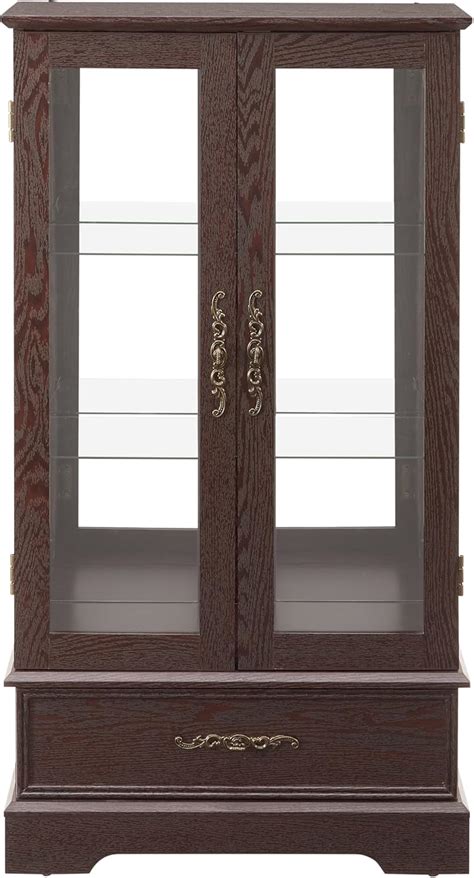 Nifoti 47 H Lighted Curio Cabinet Display Case, Glass Case India | Ubuy