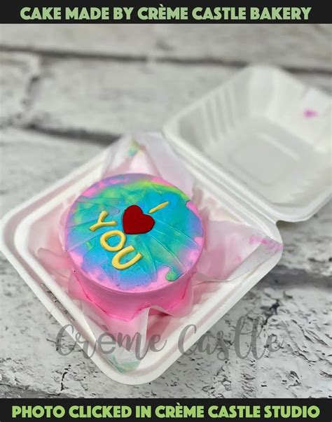 Pink Blue Bento Cake. Noida and Gurgaon – Creme Castle