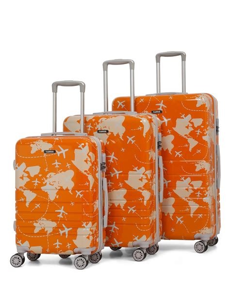 Buy TEAKWOOD LEATHERS Aeroplane Printed 360 Degree Rotation Hard Cabin ...