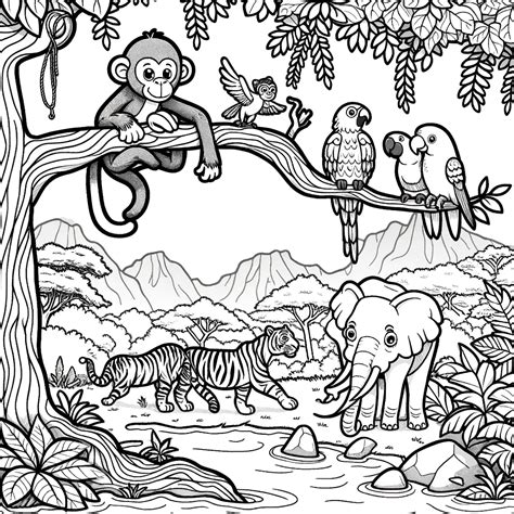 Animal Coloring Pages For Children - Day Dream Colors