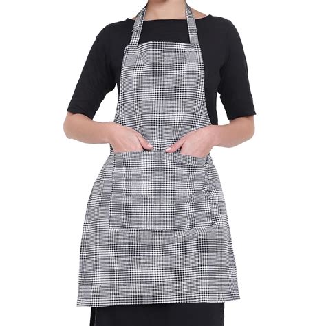Buy GLUN® Kitchen Cooking Aprons, Small White & Black Checkered Color ...